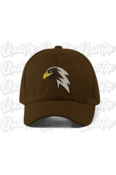 QUATEX Eagle Embroidered Hat - Brown Color 100% Cotton Gabardine Unisex Model...