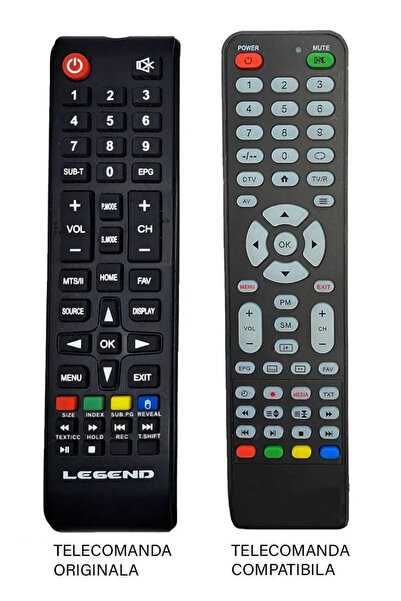 OEM Telecomanda inlocuitoare compatibila TV Legend EE-T32S07 cod ER 9482 /MFY...