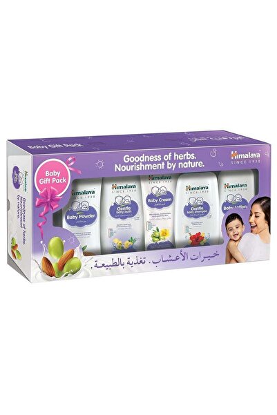 Himalaya مجموعة هدايا للعناية بالطفل تحتوي على شامبو للأطفال، كريم للأطفال، ل...