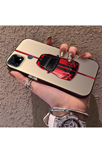 Hontinga حافظة هاتف من السيليكون المتوافقة مع هاتف Realme C25 ذات حافة صلبة و...