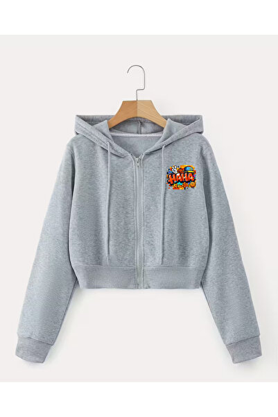 haha Printed Jacket for Children