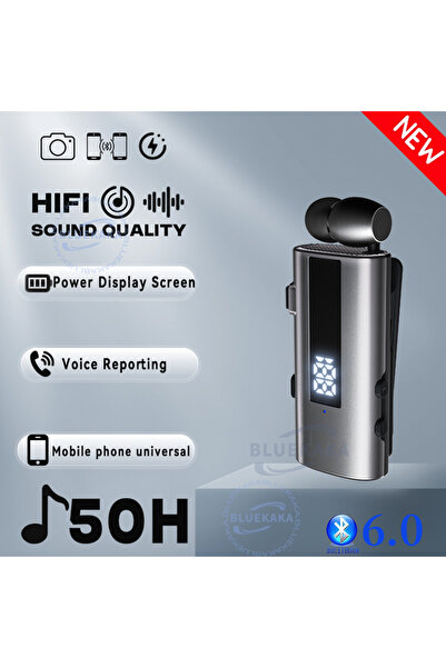 Choice1 سماعة رأس لاسلكية رمادية عالية الدقة 2 في 1 بتقنية بلوتوث 6.0، مزودة ...