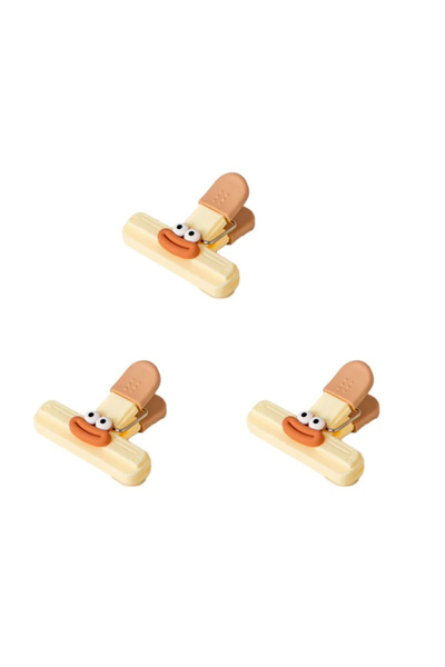 Choice 3 قطع صغيرة من مشبك إغلاق أكياس الطعام والوجبات الخفيفة الإبداعي، أدوا...