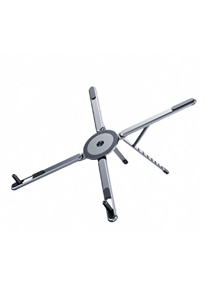 Choice Grey Portable 3in1 Foldable Mini Laptop Stand Holder Aluminum Alloy Ad...