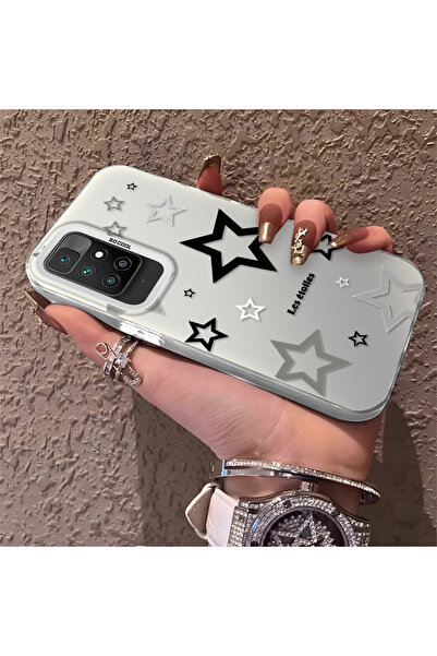 Hontinga حافظة هاتف Redmi 10 متوافقة مع الحواف السيليكونية الصلبة والمضادة لل...