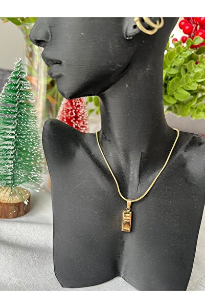 Takıöz Aksesuar Çelik külçe kolye