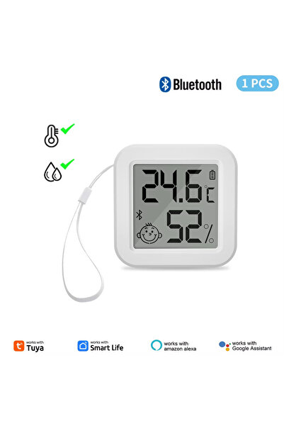 Choice 1pc TUYA Bluetooth Temperature Humidity Sensor LCD Screen Tuya APP Rem...