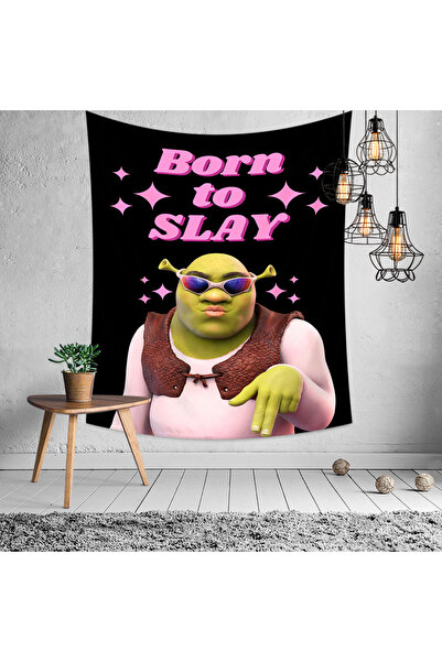 choice2 27.55X39.37inch 1 Pc Black Born to Slay Tapestry Wall Hanging Natural...