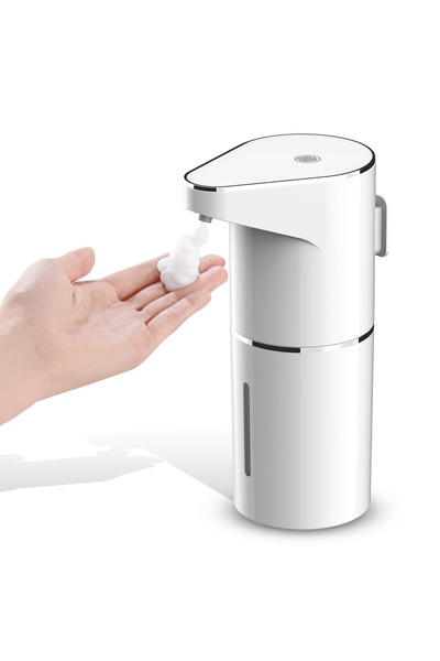 Choice1 WHITE Automatic Foam Soap Dispenser, 350ml Capacity USB Wireless Smar...