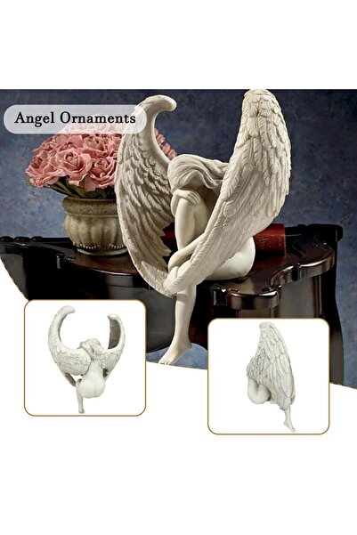 Choice تمثال جناح ملاك ثلاثي الأبعاد حديث، قطعة واحدة، منحوتة أجنحة ملاك، أعم...