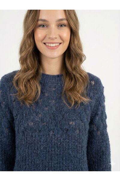 New London KADIN İTALYAN SAÇ ÖRGÜSÜ KAZAK