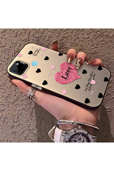 Hontinga حافظة هاتف Realme C25Y متوافقة مع الحواف السيليكونية الصلبة والمضادة...