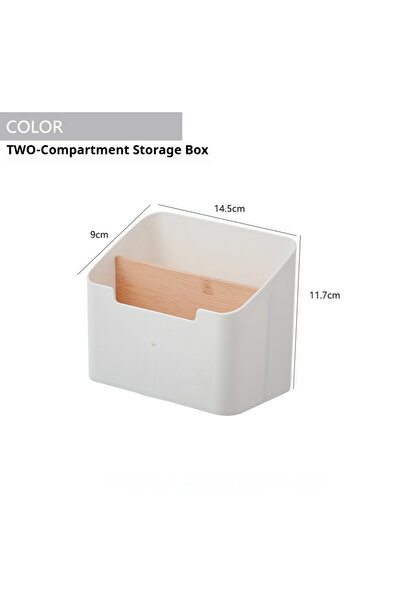 Choice صندوق تخزين مكتبي متعدد الوظائف أبيض اللون، مزود بشبكتين، رف تخزين متن...