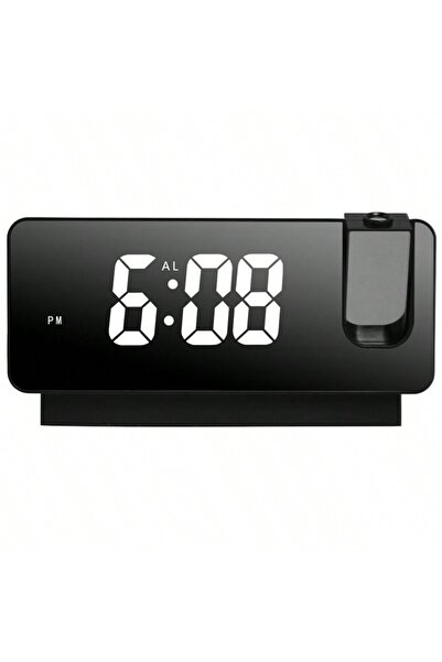 Choice1 black Multi-function Projection Electronic Clk Luminous Silent Alarm ...