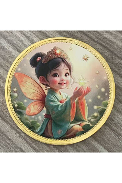 Choice A Cartoon Tooth Fairy Commemorative Coin Cute Little Girl Collection Coin