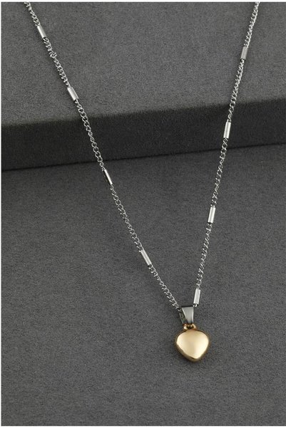 ASMENTUM Steel Heart Necklace – Stylish & Durable Design
