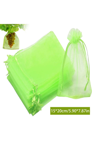 Choice1 15x20cm 50PCS Fruit Protection Bags Anti-bird Garden Netting Bags Str...