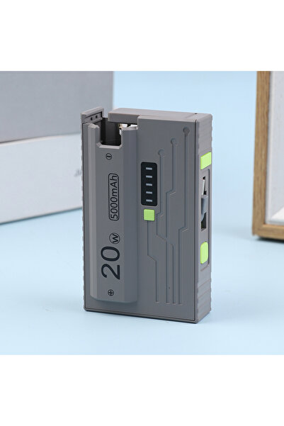 Choice Gray 20W DIY Power Bank Box 21700 Universal Battery Charger Case Type-...