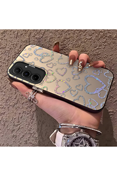 Hontinga حافظة هاتف سامسونج جالاكسي A55 متوافقة مع نمط القلب من السيليكون ذات...