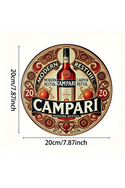 Choice 8x8inch(20x20cm) black 1pc Vintage-Style "CAMPARI" Aluminum Sign, 8x8 ...