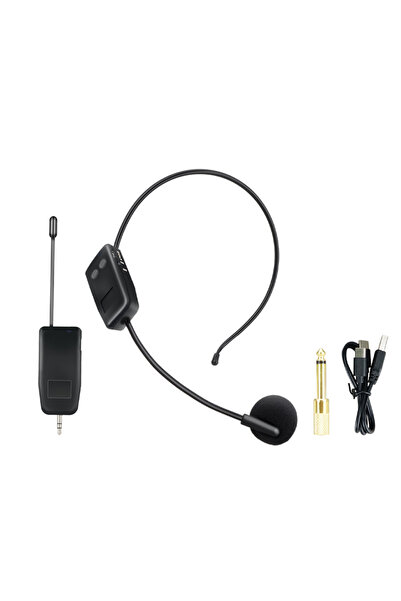 Choice ميكروفون لاسلكي HD1 بتردد 2.4 جيجاهرتز لسماعات الرأس ومكبرات الصوت، عا...