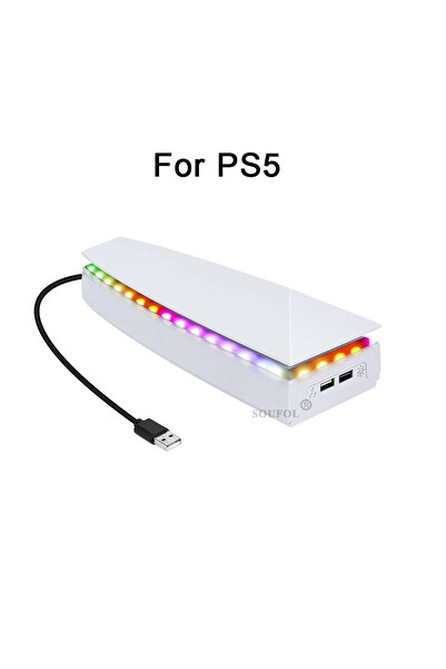 choice2 For PS5 NEW Top Cooling Fan For PS5 pro Dust-proof Upper RGB Game Coo...