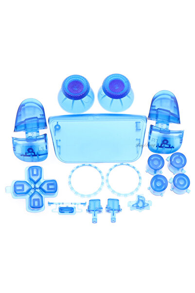 Choice14 مجموعة كاملة من أغطية عصا التحكم Clear Blue لجهاز PS5 V3.0 BDM-030، ...