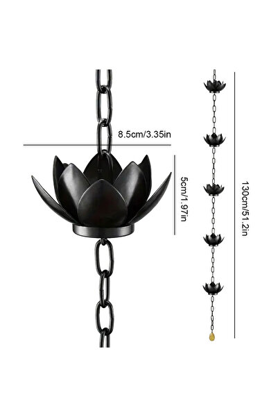 Choice1 سلسلة مطر على شكل زهرة اللوتس/طائر من APWIKOGER، زينة للحديقة، سلسلة ...