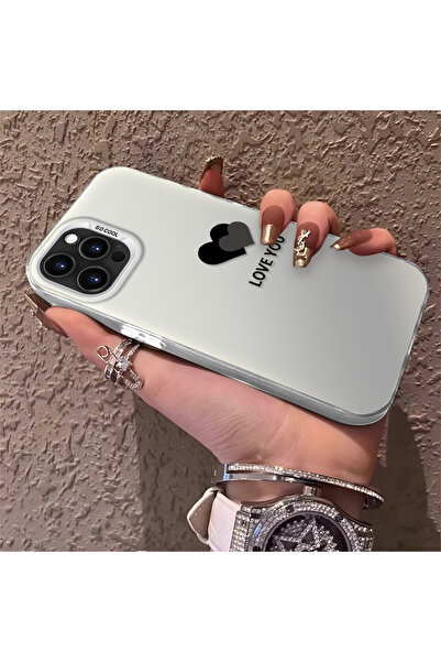 Hontinga حافظة هاتف آيفون 16 برو متوافقة مع تصميم قلب من السيليكون وظهر صلب م...