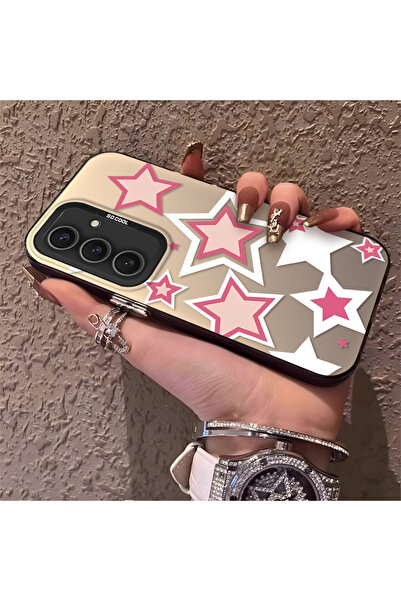 Hontinga حافظة هاتف سامسونج جالاكسي S24 بلس متوافقة مع نجوم ملونة من السيليكو...