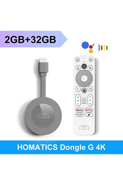 choice2 EU Plug 2GB 32GB HOMATICS Dongle G 4K TV Stick with Netflix 4K Google...