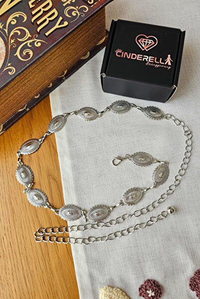 Cinderella Accessories Boho-Chic Vintage Güneş Patlaması Desenli Oval Ayarlan...