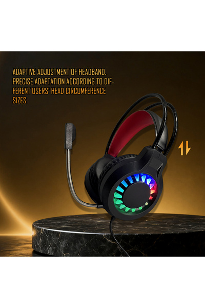 Choice سماعات V7S السوداء مزودة بأسلاك للألعاب، والكمبيوتر، والموسيقى، وتناسب...