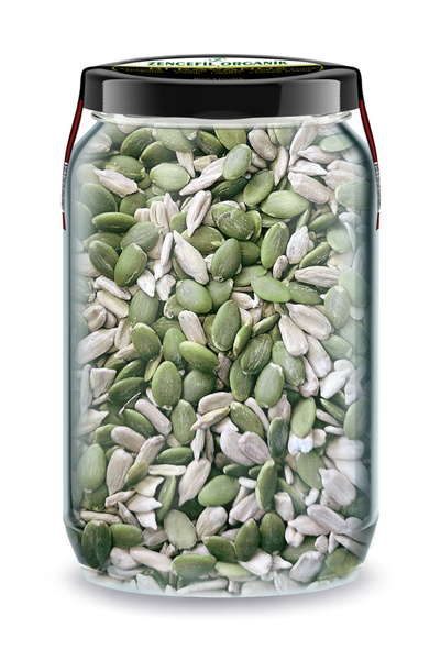 Zencefil Organik Bi Kavanoz ON-MIX/1 Çiğ Kabak Çekirdeği İçi + Çiğ Ay Çekirde...