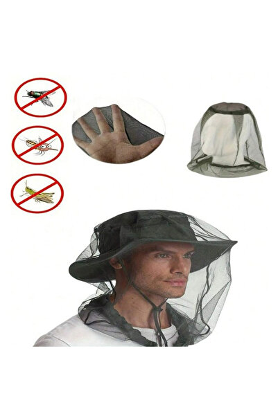 Choice1 Green 1pc mosquito net hat, insect-proof hat, fishing hat, mosquito-p...