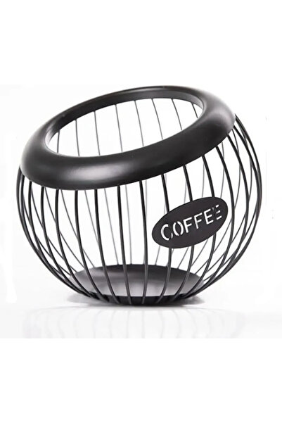 Choice سلة حامل كبسولات قهوة سوداء كبيرة السعة، مصنوعة من المعدن، حامل كبسولا...