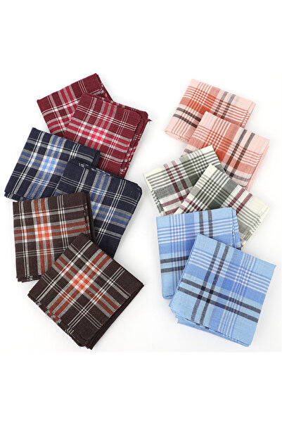 Choice WHITE 12 Pcs Men's Handkerchiefs Classic Handkerchiefs for Men Pket Sq...