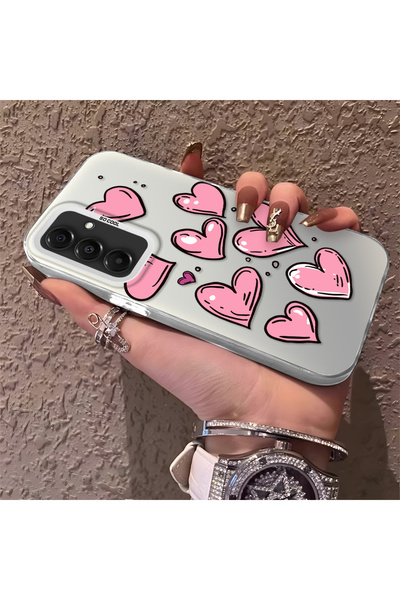 Hontinga حافظة هاتف سامسونج جالاكسي A16 متوافقة مع حافة السيليكون الصلبة ومضا...