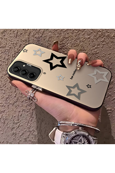 Hontinga حافظة هاتف سامسونج جالاكسي A15 متوافقة مع نمط النجوم، مصنوعة من السي...