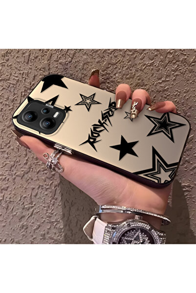 Hontinga حافظة هاتف من السيليكون متوافقة مع هاتف Poco X5 5G، ذات حافة صلبة وم...