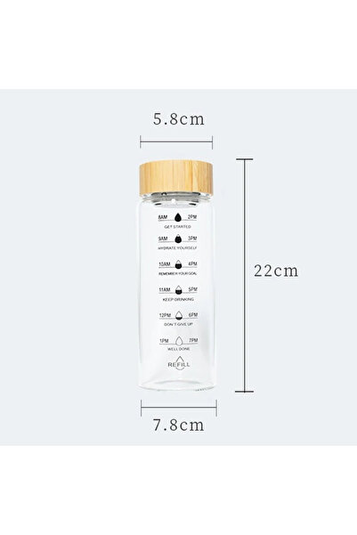 Choice 701-800ml 700ML 700ML Glass Water Bottle With Time Scale And Stainless...