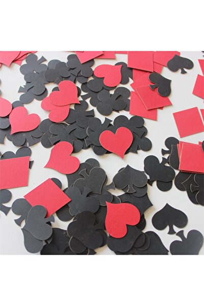 Choice ١٠٠ قطعة من قصاصات الورق قص بالليزر، بتصميم مستوحى من لعبة البوكر في ل...