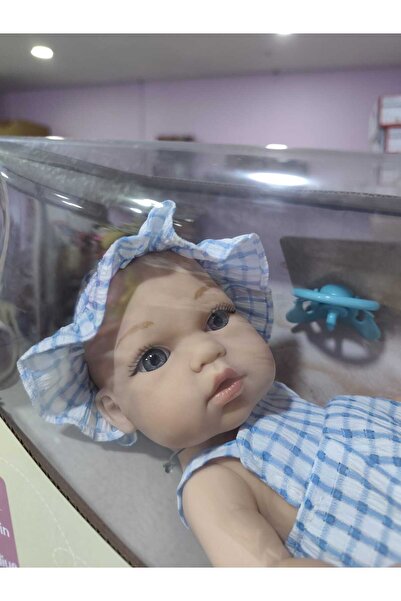 Boratila Toys 32 CM Tam Kauçuk Kıyafetli Güzel Bebek Emzik ve Biberon Aksesua...