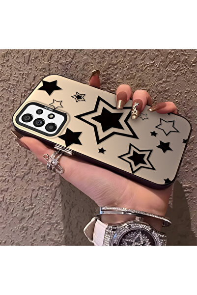 Hontinga حافظة هاتف سيليكون متوافقة مع هاتف سامسونج جالاكسي A73، مزينة بنمط ا...