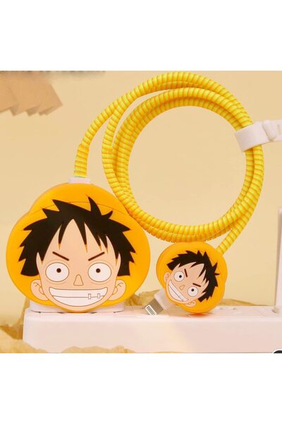 choice2 جراب حماية شاحن آيفون AM109 بتصميم كرتوني، بقدرة 18 واط و20 واط، مقاو...