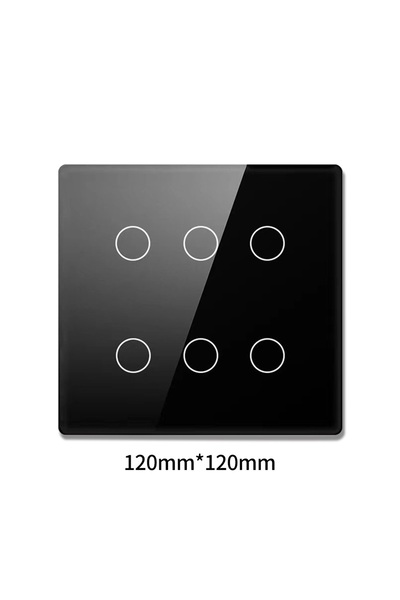 Choice1 6 Gang Black 4/6/8 Gang Smart Tuya Wifi 4x4 Touch Panel Brazil Light ...