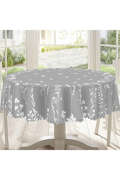 choice2 مفرش مفرش طاولة دائري (152 سم) ارتفاع (155 سم) بنقشة زهور أنيقة، قطعة...