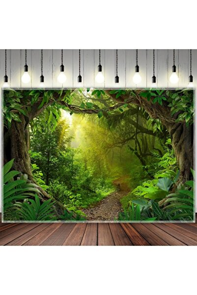 Choice1 210x350cm MULTI Rainforest Photography Backdrop， Troal Jungle Forest ...