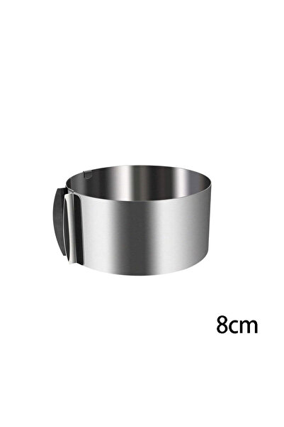 Choice 8cm Stainless Steel Adjustable Mould Round Cake Circle Retractable Mou...