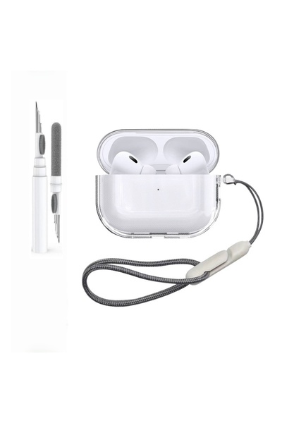 Choice3 غطاء حماية شفاف مقاوم للصدمات لسماعات AirPods Pro 3 (2025) مع قلم